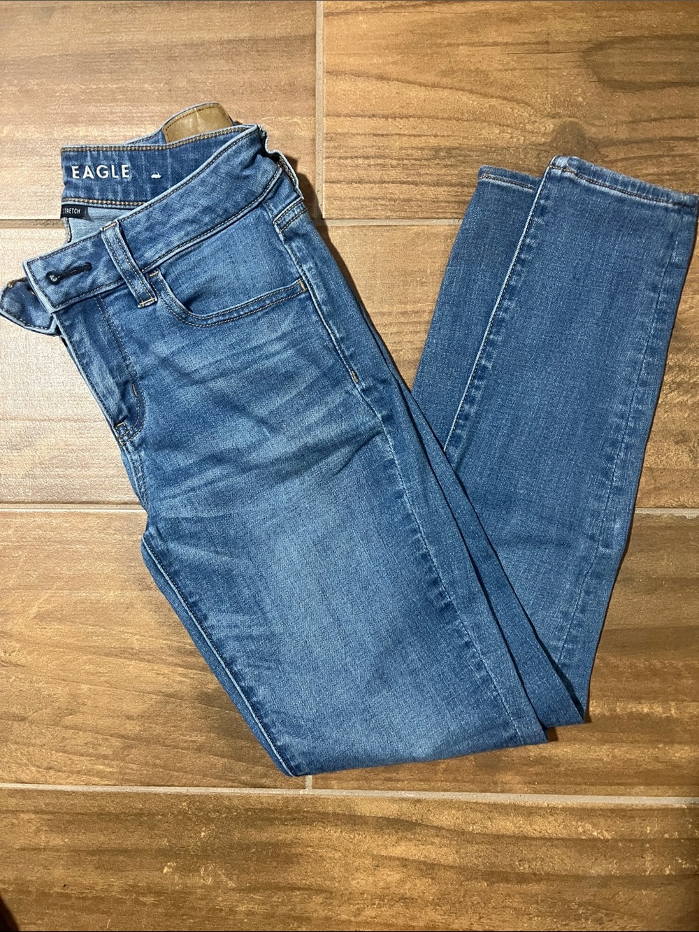 American Eagle Outfitters Skinny Jeans - Washed Blue